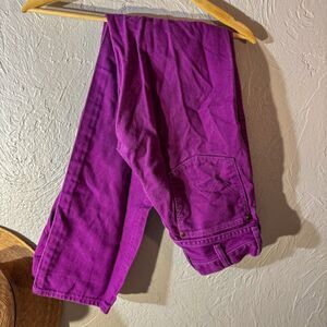 Vintage 1990s Wrangler Purple Denim High-Waisted Jeans